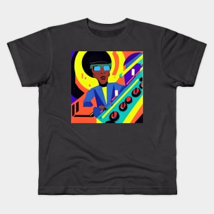 Image Inspired by Herbie Hancock Playing a Keyboard in Outta Space. Kids T-Shirt